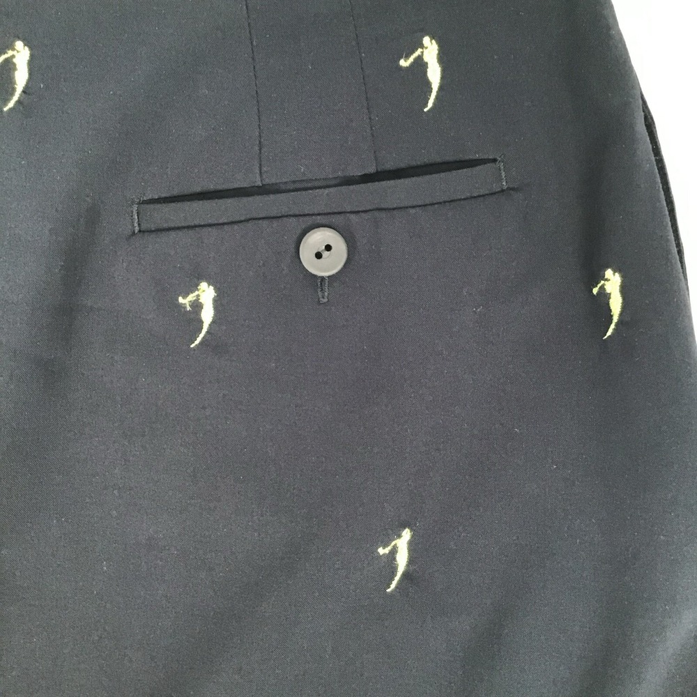 EP Pro Golf Skort Women's Size 12 Pleated Navy Blue Lime Green Golfer Silhouette - Picture 4 of 7